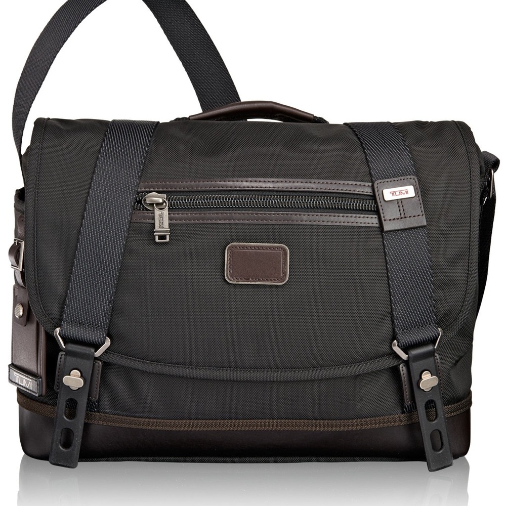 Tumi Black Messenger Bag